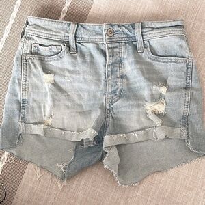 Hollister Distressed High Rise Vintage Jean Shorts
